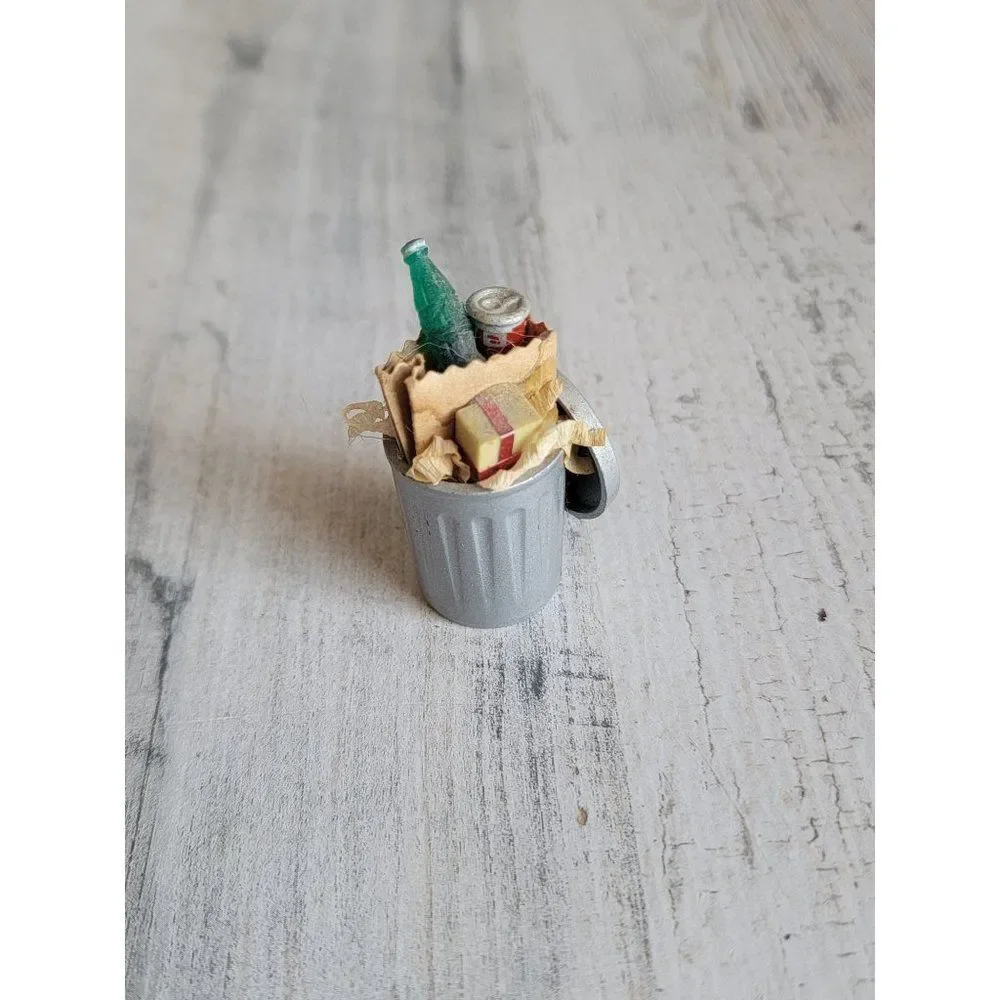 Dept 56 garbage can soda Village accessory‎ Xmas present
